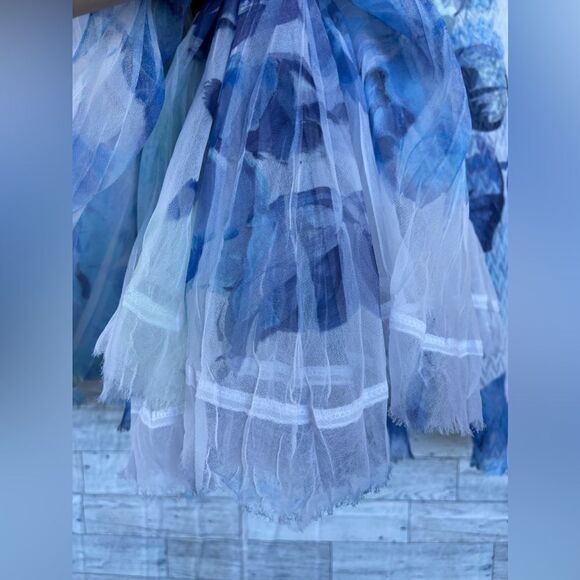 KOMAROV Floral Charmeuse & Lace Cocktail  women’s dress size 3X - Picture 9 of 16